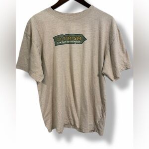 Life Is Good Optimism Sign Short Sleeve Tee Size Large